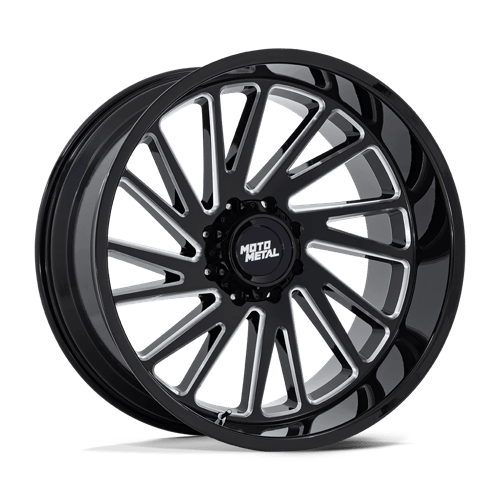 Moto Metal MO811 COMBAT GLOSS BLACK MILLED Wheel - image 1