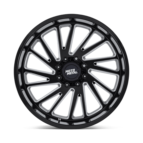 Moto Metal MO811 COMBAT GLOSS BLACK MILLED Wheel - image 4