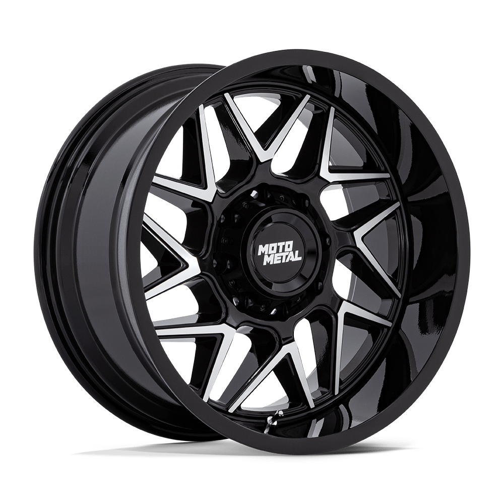 Moto Metal MO812 TURBINE GLOSS BLACK W/ MACHINED FACE Wheel - image 2