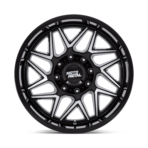 Moto Metal MO812 TURBINE GLOSS BLACK W/ MACHINED FACE Wheel - image 4