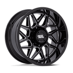 Load image into Gallery viewer, Moto Metal MO812 TURBINE GLOSS BLACK MILLED Wheel - image 1
