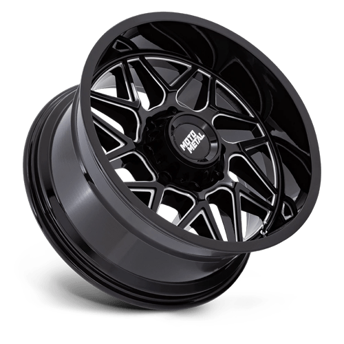 Moto Metal MO812 TURBINE GLOSS BLACK MILLED Wheel - image 3