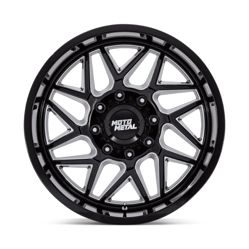 Moto Metal MO812 TURBINE GLOSS BLACK MILLED Wheel - image 4