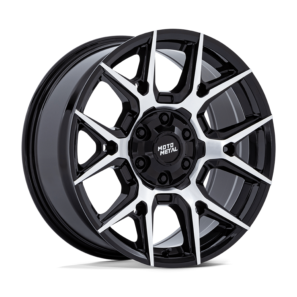 Moto Metal MO813 MASON GLOSS BLACK W/ MACHINED FACE Wheel - image 2