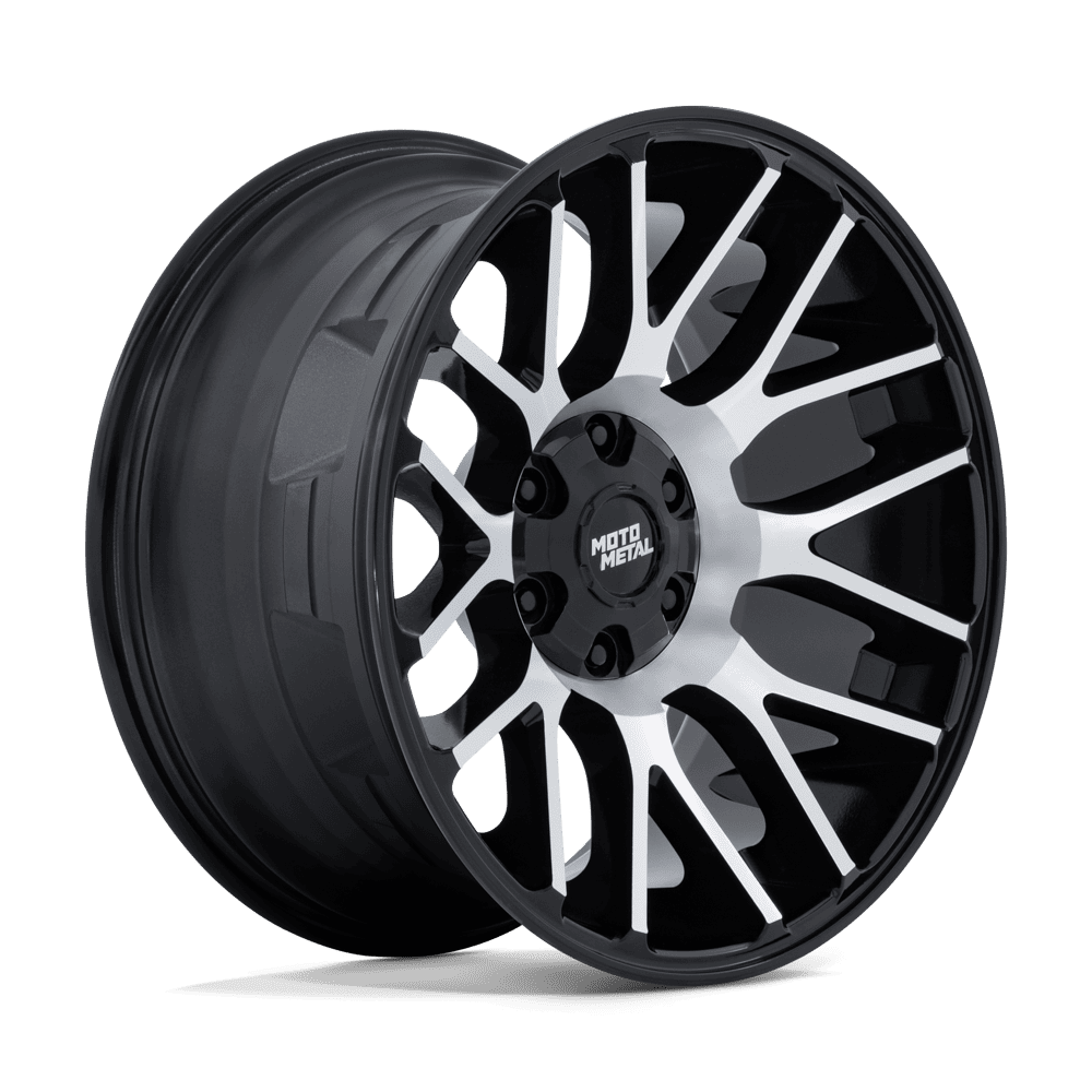 Moto Metal MO816 OVERLOOK GLOSS BLACK W/ MACHINED FACE Wheel - image 2