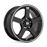 Load image into Gallery viewer, Motegi MR116 FS5 GLOSS BLACK W/ MACHINED FLANGE Wheel - image 1
