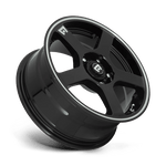 Load image into Gallery viewer, Motegi MR116 FS5 GLOSS BLACK W/ MACHINED FLANGE Wheel - image 3

