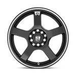 Load image into Gallery viewer, Motegi MR116 FS5 GLOSS BLACK W/ MACHINED FLANGE Wheel - image 4
