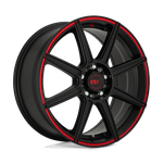 Load image into Gallery viewer, Motegi MR142 CS8 SATIN BLACK W/ RED STRIPE Wheel - image 1
