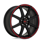 Load image into Gallery viewer, Motegi MR142 CS8 SATIN BLACK W/ RED STRIPE Wheel - image 2
