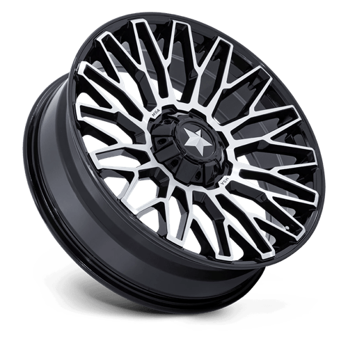 MSA Offroad Wheels M50 CLUBBER UTV GLOSS BLACK MACHINED Wheel - image 3