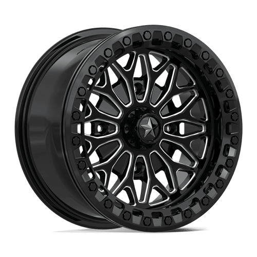 MSA Offroad Wheels MA53 BOLO UTV BEADLOCK GLOSS BLACK MILLED Wheel - image 5