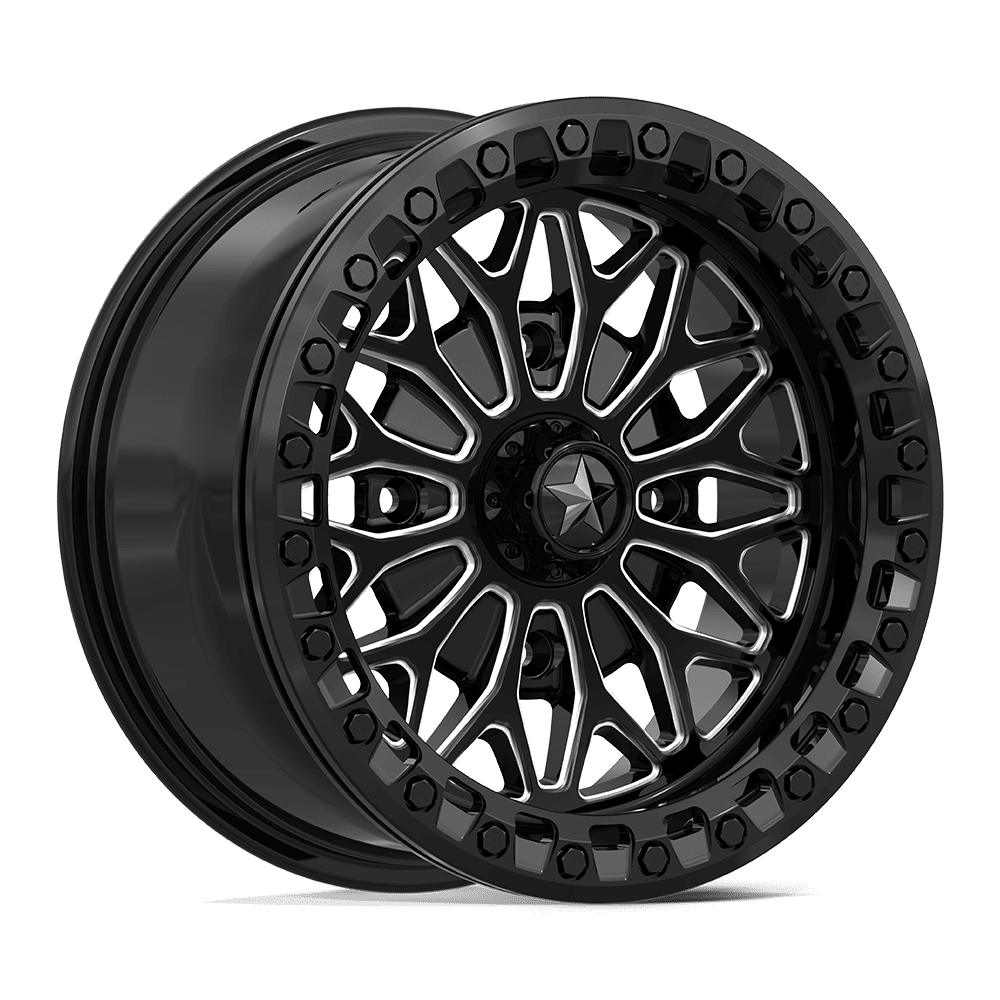 MSA Offroad Wheels MA53 BOLO UTV BEADLOCK GLOSS BLACK MILLED Wheel - image 6