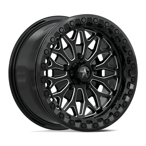 MSA Offroad Wheels MA53 BOLO UTV BEADLOCK GLOSS BLACK MILLED Wheel - image 1