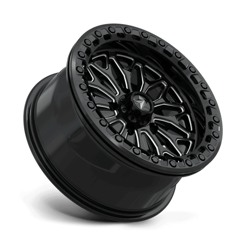 MSA Offroad Wheels MA53 BOLO UTV BEADLOCK GLOSS BLACK MILLED Wheel - image 3