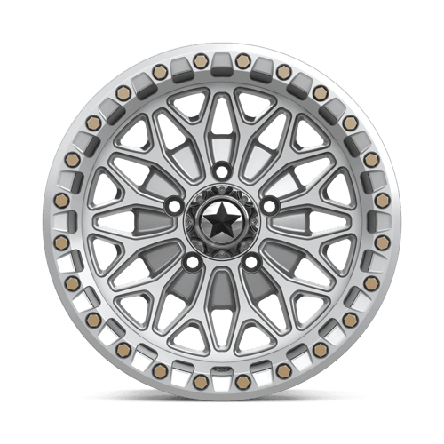 MSA Offroad Wheels MA53 BOLO UTV BEADLOCK GLOSS SILVER W/ MACHINED FACE Wheel - image 4