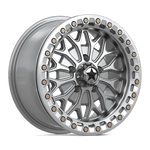 Load image into Gallery viewer, MSA Offroad Wheels MA53 BOLO UTV BEADLOCK GLOSS SILVER W/ MACHINED FACE Wheel - image 9

