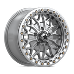 Load image into Gallery viewer, MSA Offroad Wheels MA53 BOLO UTV BEADLOCK GLOSS SILVER W/ MACHINED FACE Wheel - image 10
