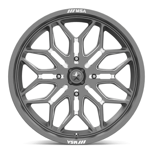 MSA Offroad Wheels M47 SNIPER UTV GUNMETAL MILLED Wheel - image 4