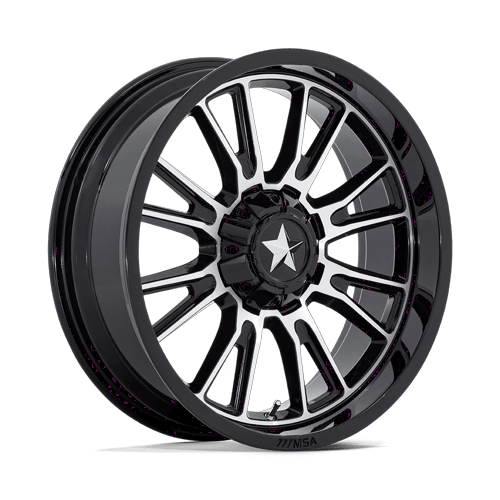 MSA Offroad Wheels M51 THUNDERLIPS UTV GLOSS BLACK MACHINED Wheel - image 1