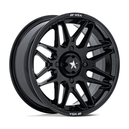 MSA Offroad Wheels M52 RADAR UTV GLOSS BLACK Wheel - image 1