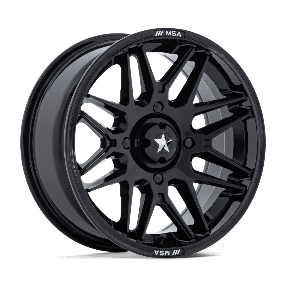 MSA Offroad Wheels M52 RADAR UTV GLOSS BLACK Wheel - image 2