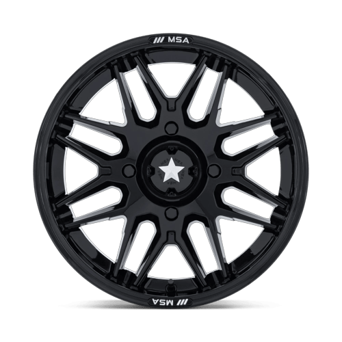 MSA Offroad Wheels M52 RADAR UTV GLOSS BLACK Wheel - image 4