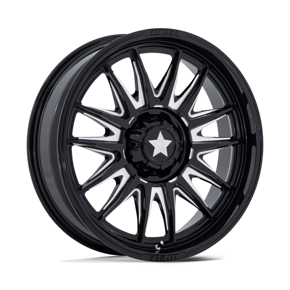 MSA Offroad Wheels M55 COMMANDER UTV GLOSS BLACK MILLED Wheel - image 6