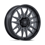 Load image into Gallery viewer, MSA Offroad Wheels M55 COMMANDER UTV MATTE GUNMETAL W/ M-BLK LIP Wheel - image 6
