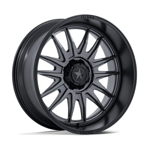 MSA Offroad Wheels M55 COMMANDER UTV MATTE GUNMETAL W/ M-BLK LIP Wheel - image 9