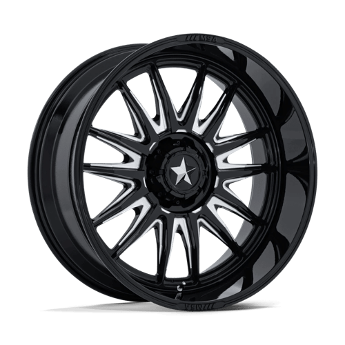 MSA Offroad Wheels M55 COMMANDER UTV GLOSS BLACK MILLED Wheel - image 1