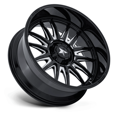 MSA Offroad Wheels M55 COMMANDER UTV GLOSS BLACK MILLED Wheel - image 3