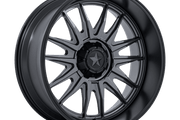 MSA Offroad Wheels M55 COMMANDER UTV MATTE GUNMETAL W/ M-BLK LIP Wheel - image 1