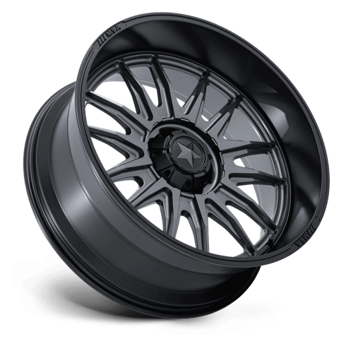 MSA Offroad Wheels M55 COMMANDER UTV MATTE GUNMETAL W/ M-BLK LIP Wheel - image 3