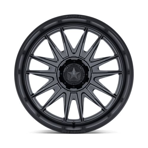 MSA Offroad Wheels M55 COMMANDER UTV MATTE GUNMETAL W/ M-BLK LIP Wheel - image 4