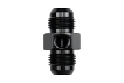 -8 AN Male to Male Gauge Adapter w/ 1/8" NPT Port