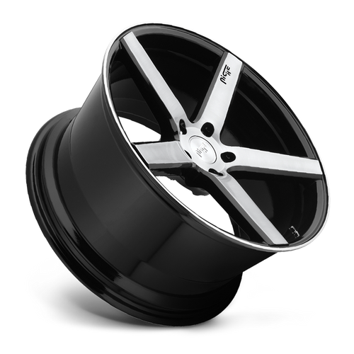 Niche M124 MILAN GLOSS BLACK BRUSHED Wheel - image 3
