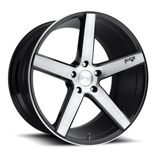 Niche M124 MILAN GLOSS BLACK BRUSHED Wheel - image 2
