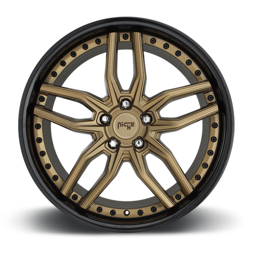 Niche M195 METHOS MATTE BRONZE BLACK BEAD RING Wheel - image 5