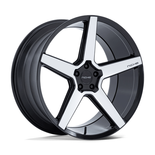 Niche NC283 MODENA GLOSS BLACK W/ MACHINED FACE Wheel - image 1