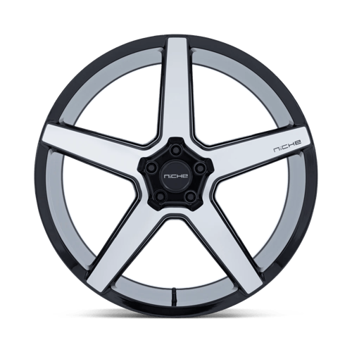 Niche NC283 MODENA GLOSS BLACK W/ MACHINED FACE Wheel - image 4