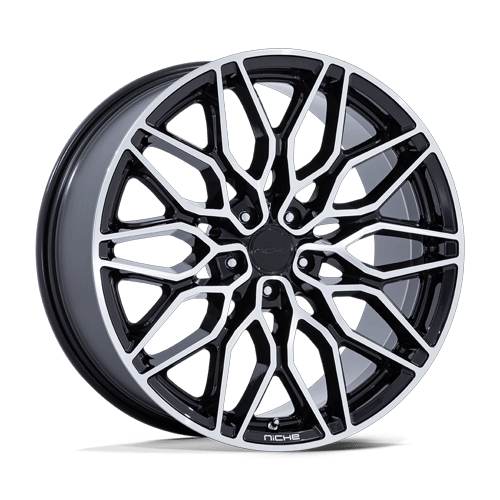 Niche NC277 CALABRIA 5 GLOSS BLACK MACHINED Wheel - image 1
