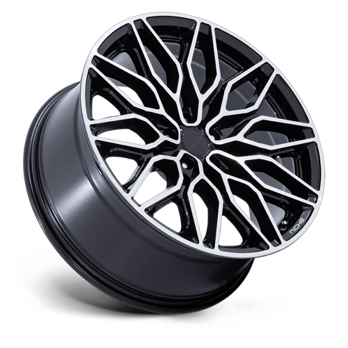 Niche NC277 CALABRIA 5 GLOSS BLACK MACHINED Wheel - image 3