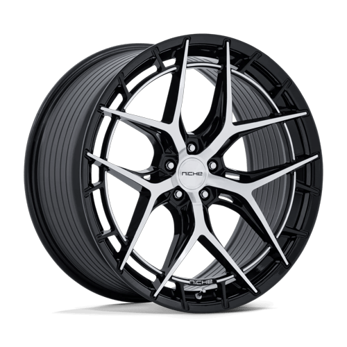 Niche NC286 RIVIERA GLOSS BLACK W/ MACHINED FACE Wheel - image 1
