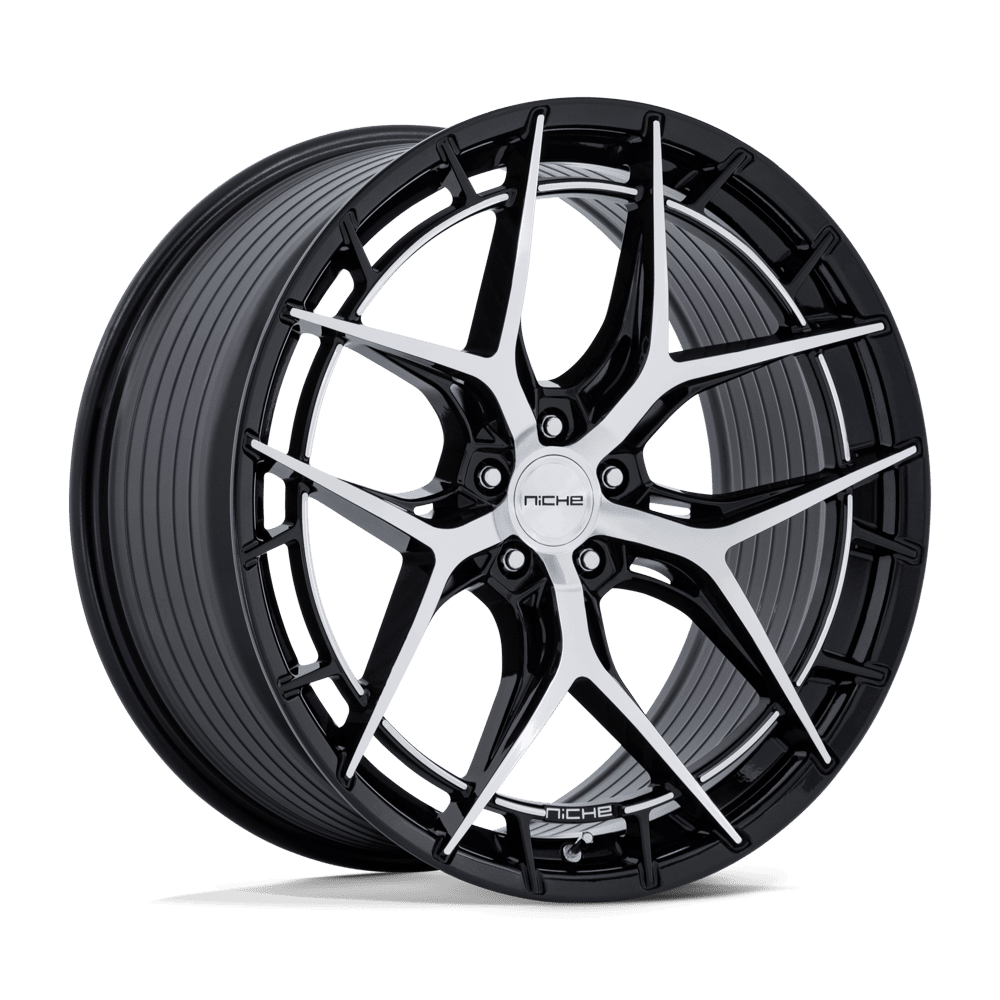 Niche NC286 RIVIERA GLOSS BLACK W/ MACHINED FACE Wheel - image 2