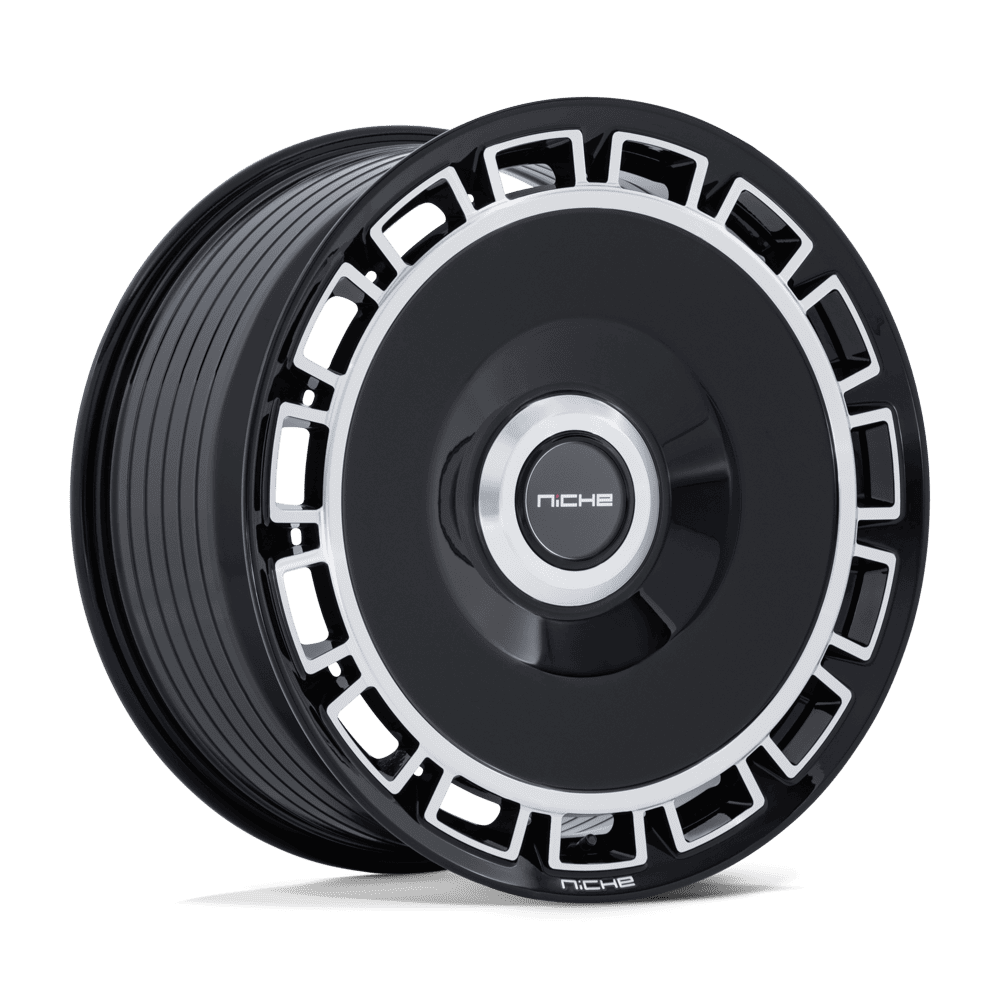 Niche NC287 VENICE GLOSS BLACK W/ MACHINED FACE Wheel - image 2