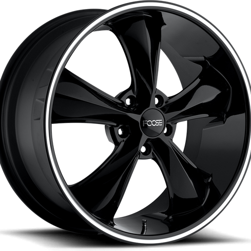 Foose 1PC F104 LEGEND GLOSS BLACK MILLED Wheel - image 2