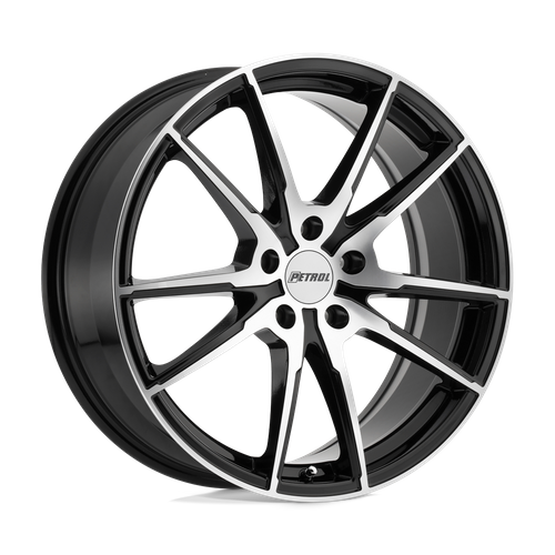 Petrol P0A GLOSS BLACK W/ MACH CUT FACE Wheel - image 2