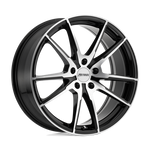 Load image into Gallery viewer, Petrol P0A GLOSS BLACK W/ MACH CUT FACE Wheel - image 2
