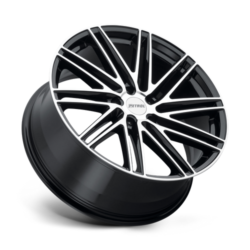 Petrol P1C GLOSS BLACK W/ MACH CUT FACE Wheel - image 3